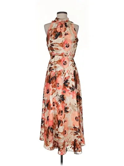 Pre-owned Anne Klein Cocktail Dress In Orange