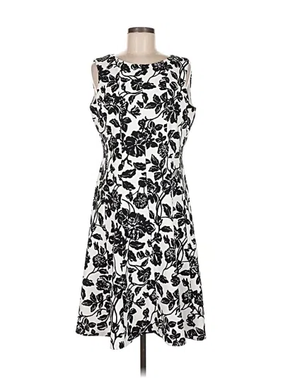 Pre-owned Anne Klein Cocktail Dress In White