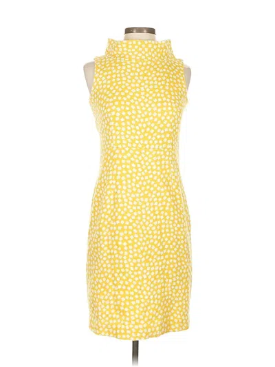 Pre-owned Anne Klein Cocktail Dress In Yellow