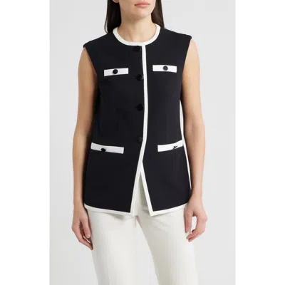Anne Klein Colorblock Vest In Multi