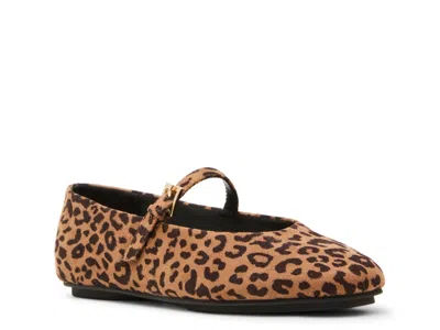 Anne Klein Concrete Choked Up Mary Jane In Animal Print