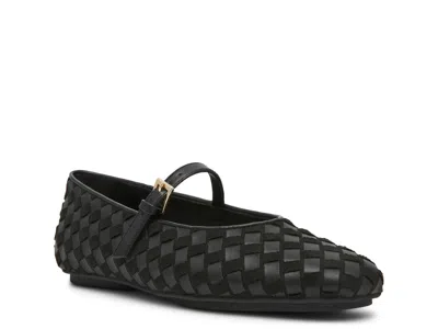 Anne Klein Connie Mary Jane Flat In Black