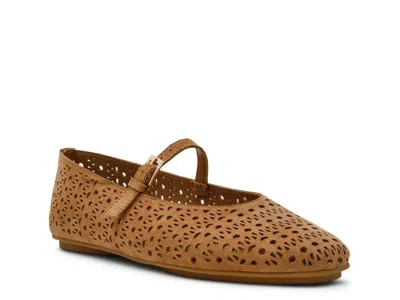 Anne Klein Connie Mary Jane Flat In Brown