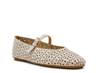 Anne Klein Connie Mary Jane Flat In Neutral