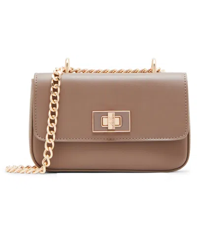 Anne Klein Convertible Flap Small Crossbody Bag In Brown