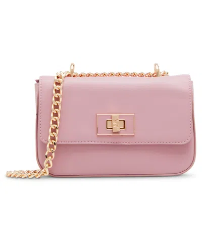 Anne Klein Convertible Flap Small Crossbody Bag In Pink