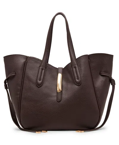 Anne Klein Convertible Strap Medium Tote Bag In Brown