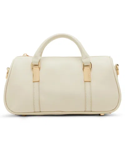 Anne Klein Convertible Strap Small Barrel Bag In White
