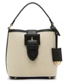 Anne Klein Covered Buckle Convertible Strap Bucket Bag