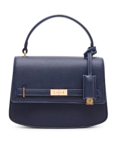 Anne Klein Covered Buckle Small Crossbody Bag In Blue
