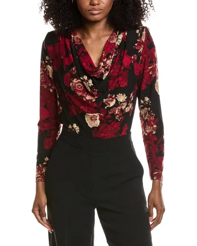 Anne Klein Cowl Neck Top In Multi
