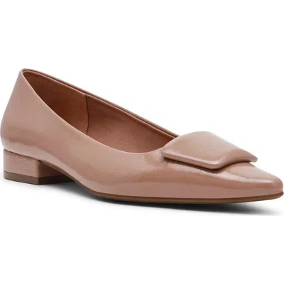 Anne Klein Crawford Pointed Toe Flat In Brown