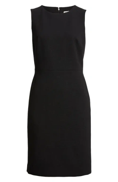 Anne Klein Crepe Sleeveless Sheath Dress In Anne Black