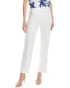 Anne Klein Crepe Straight Pant In White