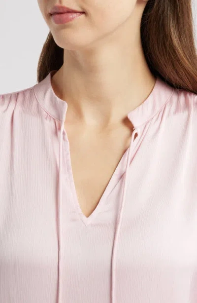 Anne Klein Crepe Top In Peony Pink