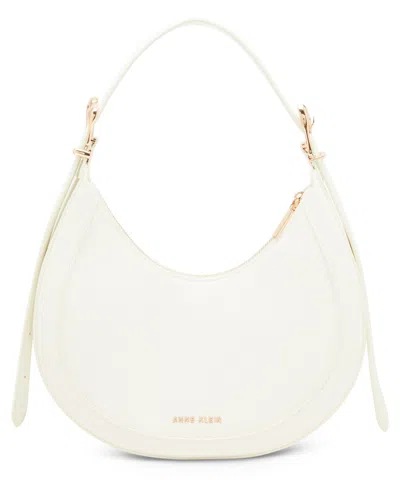 Anne Klein Crescent Small Shoulder Bag In White