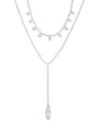 Anne Klein Crystal Two-row Lariat Y-neck Necklace