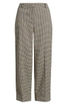 Anne Klein Cuff Flat Front Pants In Gray