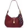 Anne Klein Curved Shoulder Bag In Purple