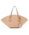 Anne Klein Curved Small Convertible Strap Tote Bag