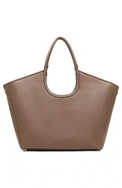 Anne Klein Curved Tote Bag In Mink/neutral Multi