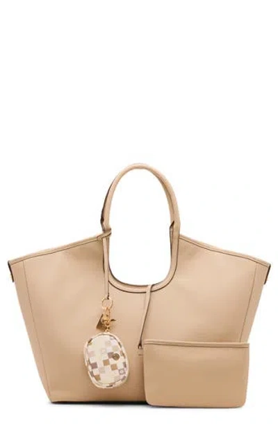Anne Klein Curved Tote Bag In Neutral