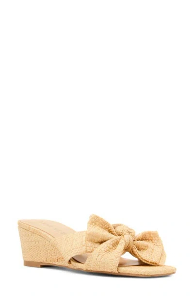 ANNE KLEIN ANNE KLEIN DARA BOW WEDGE SLIDE SANDAL
