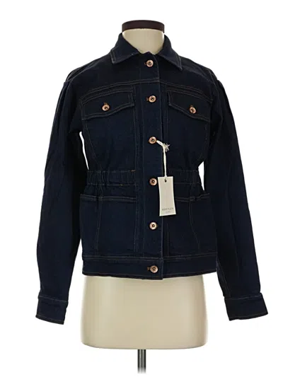 Anne Klein Denim Jacket In Blue