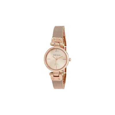 Anne Klein Diamond-accented Mesh Bracelet Ladies Watch In Gold