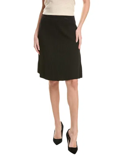 Anne Klein Directional Rib Skirt In Black