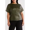 Anne Klein Dolman Sleeve Sequin Top