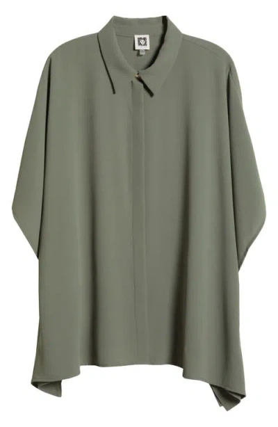 Anne Klein Dolman Sleeve Shirt In Eucalyptus