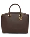 Anne Klein New Recruits Dome Satchel Bag In Brown