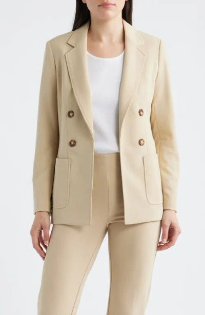 Anne Klein Faux Double Breasted Blazer Wide Leg Sailor Pants In Neutral