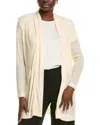 Anne Klein Sequin Draped Open Front Cardigan In Neutral