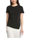Anne Klein Cascade Flutter Sleeve Top In Black