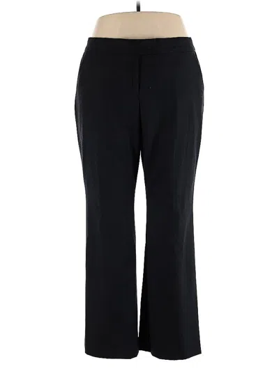 Pre-owned Anne Klein Dress Pants In Black