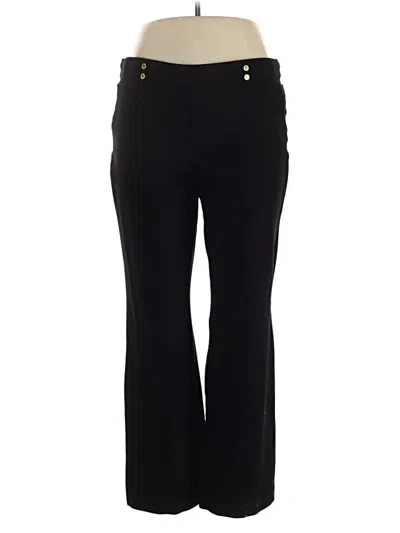 Pre-owned Anne Klein Dress Pants In Black