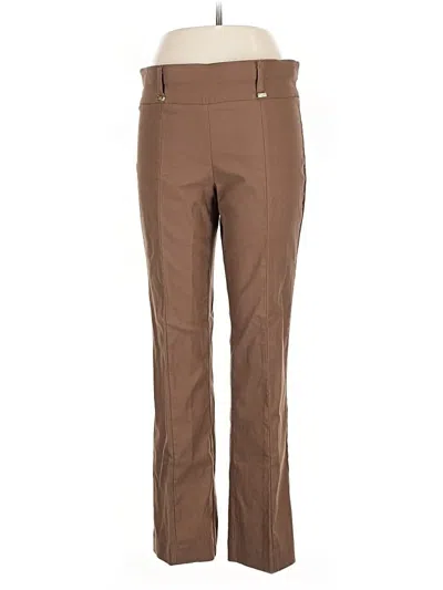 Pre-owned Anne Klein Dress Pants In Brown