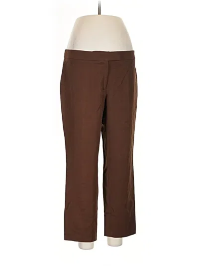 Pre-owned Anne Klein Dress Pants In Brown