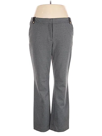 Pre-owned Anne Klein Dress Pants In Gray