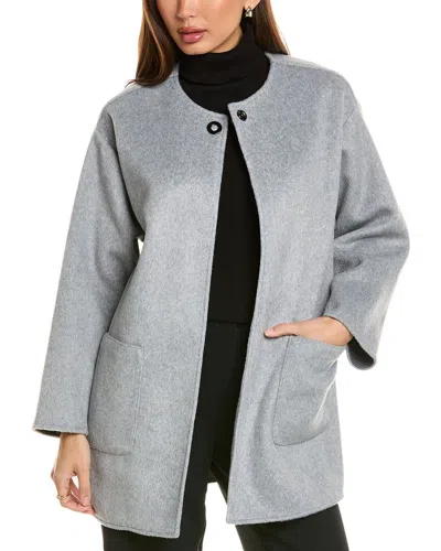 Anne Klein Dropped-shoulder Topper In Grey
