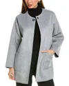 Anne Klein Dropped-shoulder Topper In Grey