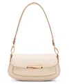 Anne Klein East West Convertible Strap Shoulder Bag In White