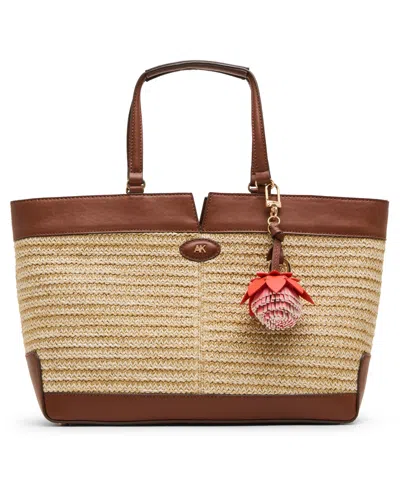 Anne Klein East West Medium Tote Handbag In Brown