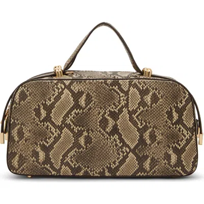 Anne Klein East/west Satchel In Neutral