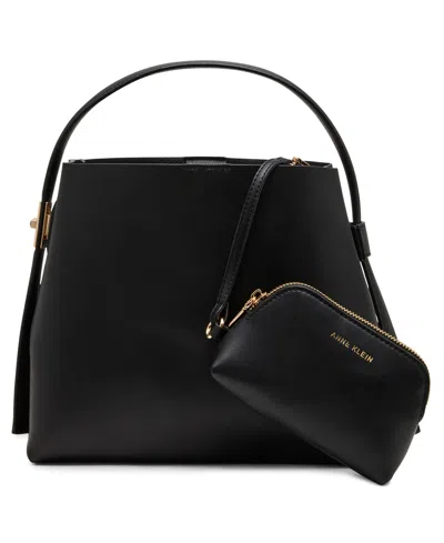 Anne Klein Edna Small Shoulder Bag In Black