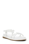 Anne Klein Elisabeth Ankle Strap Sandal In White