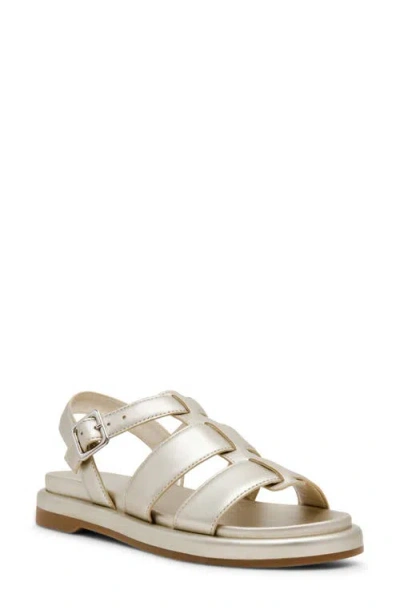 Anne Klein Elodie Fisherman Sandal In Light Gold