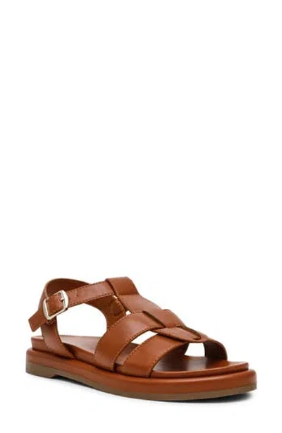 Anne Klein Emarent Sandal In Dark Cafe Raffia